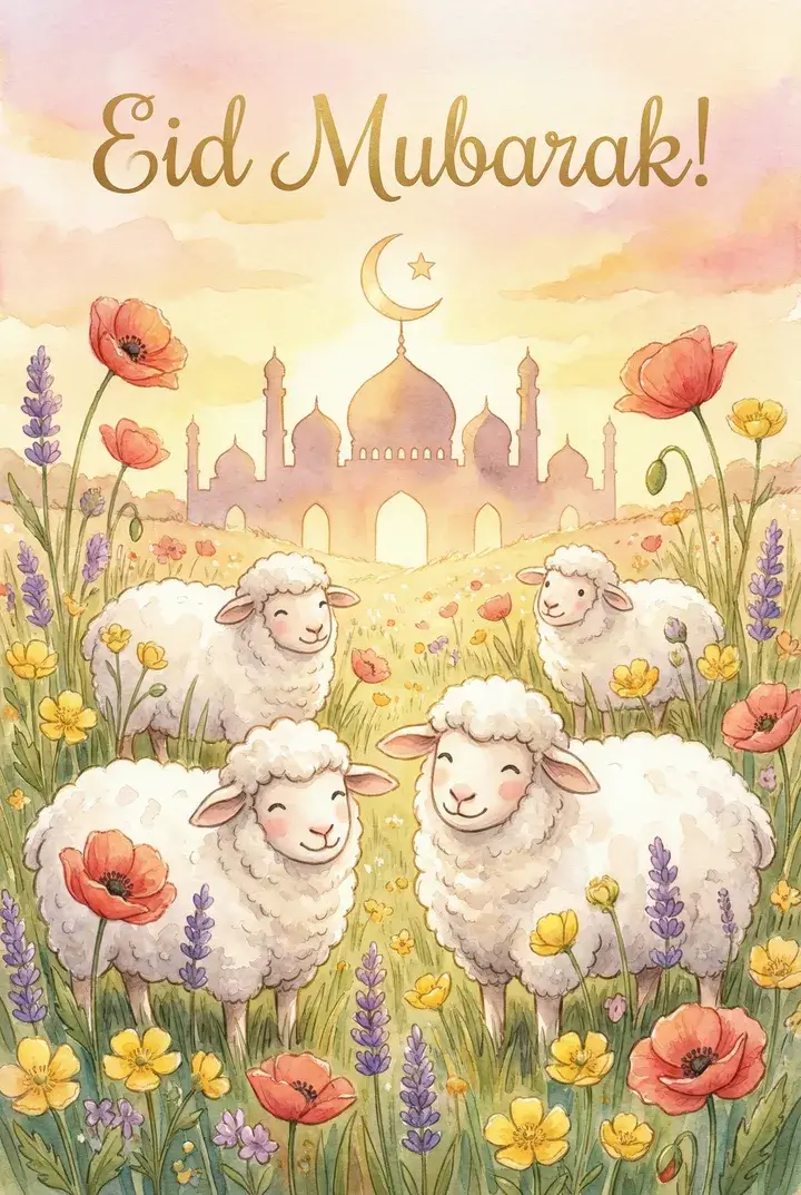 Поздравительные открытки на Курбан-байрам