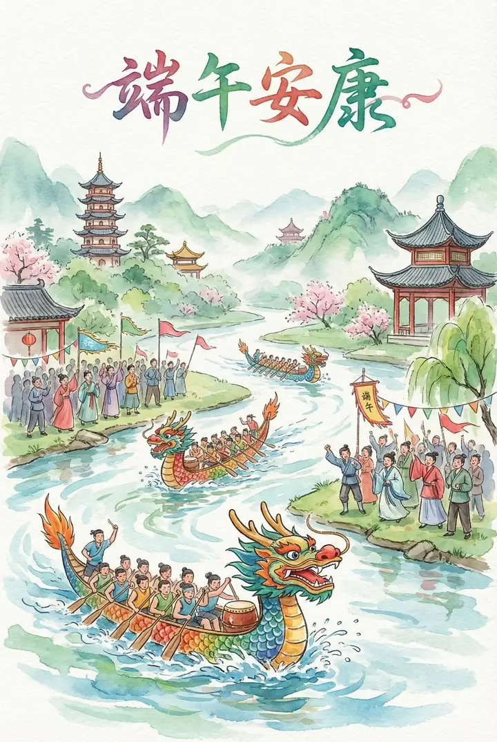 Открытки на Праздник драконьих лодок