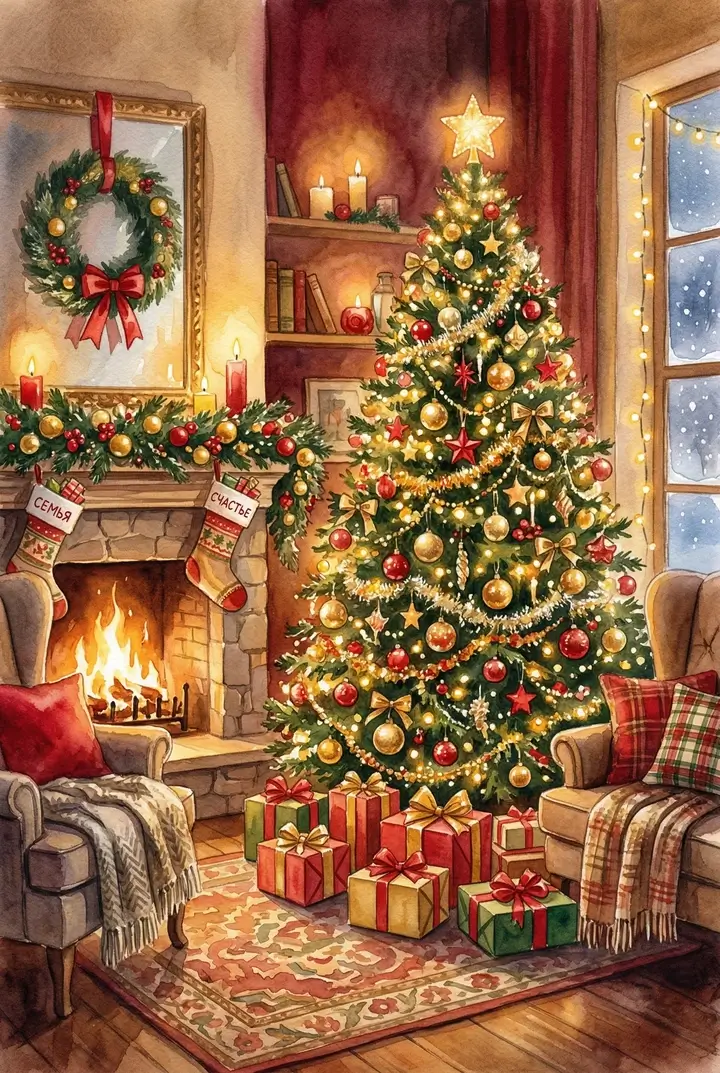 Рождественские открытки