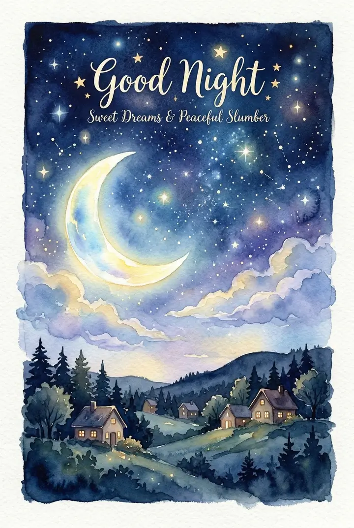 Открытки «Спокойной ночи»