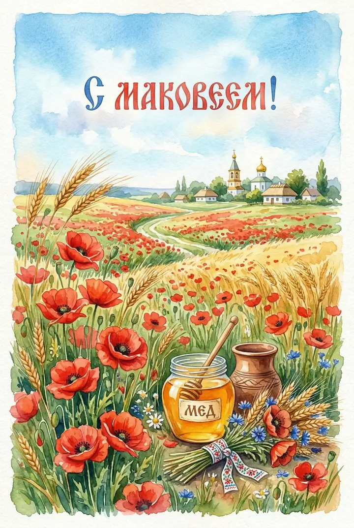 Открытки на Медовый Спас