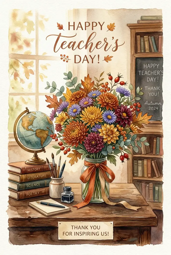 Открытки на День учителя