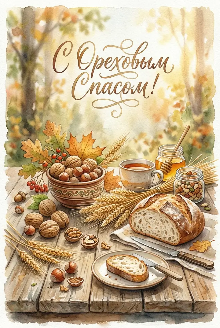 Открытки на Ореховый Спас