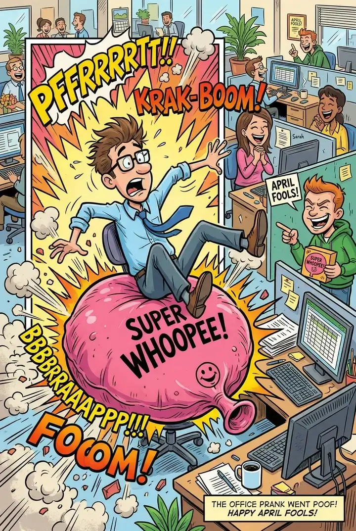 Открытки и розыгрыши на 1 апреля