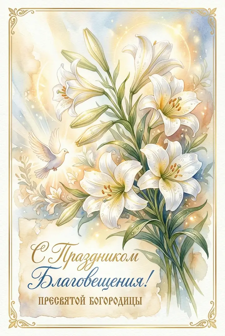 Открытки на Благовещение