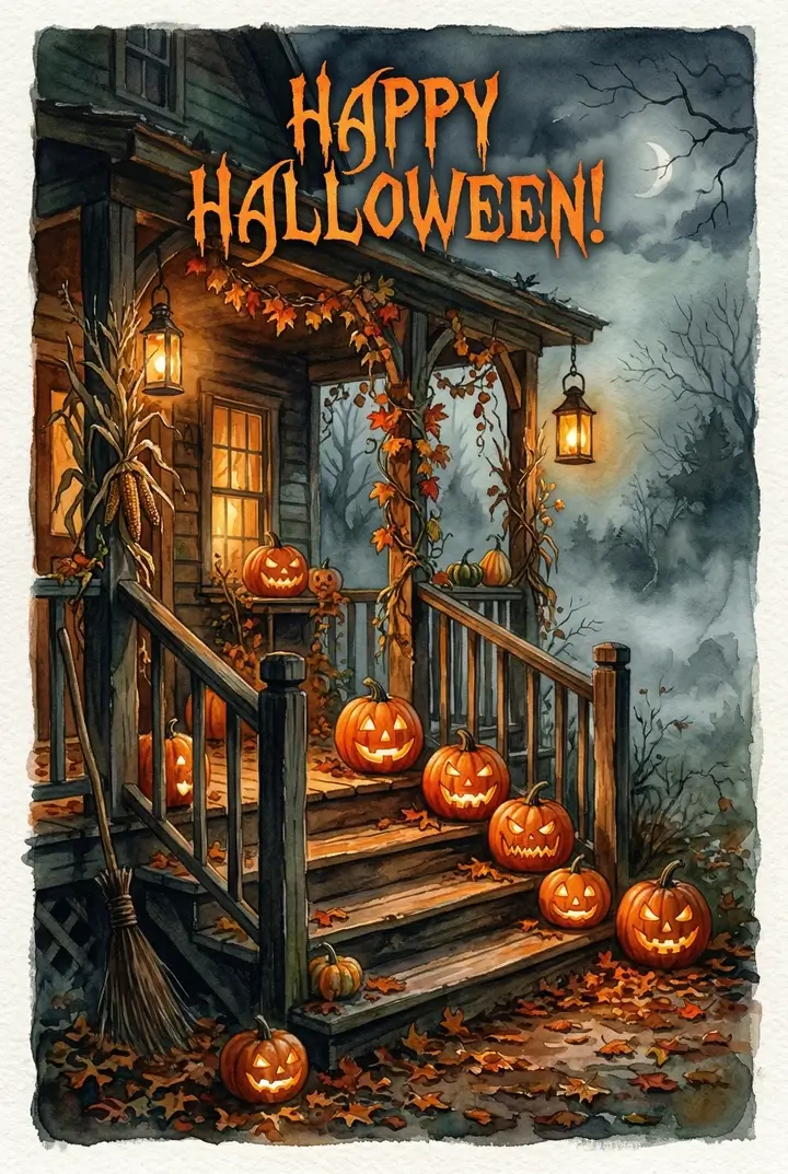 Открытки на Хэллоуин