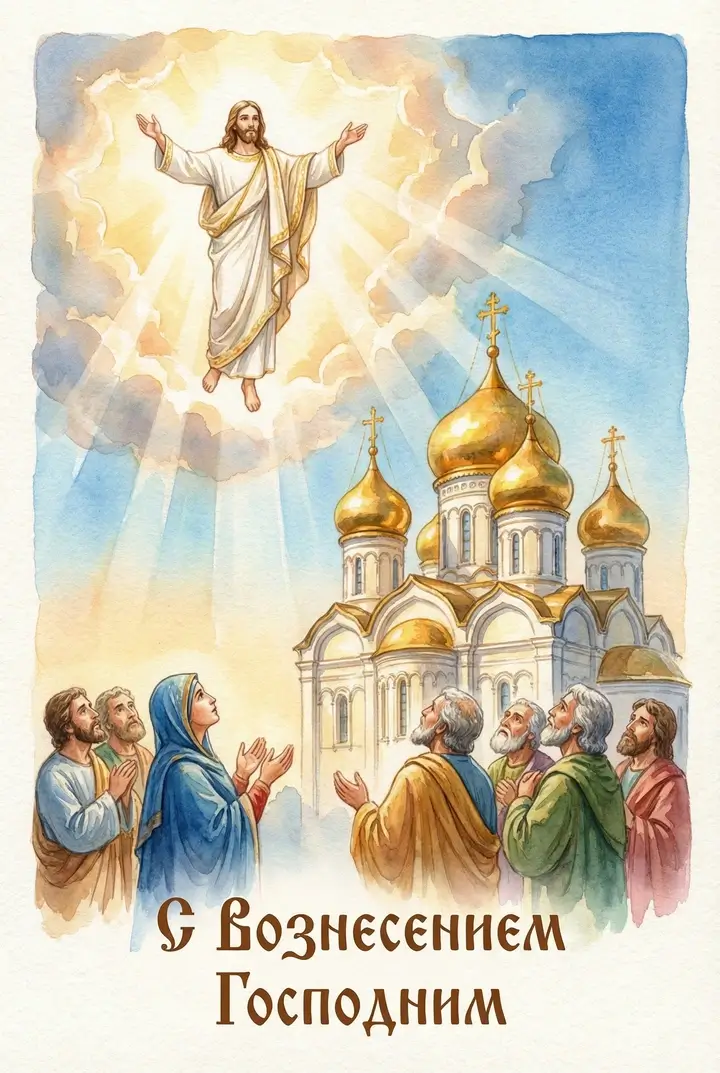 Поздравительные открытки на Вознесение