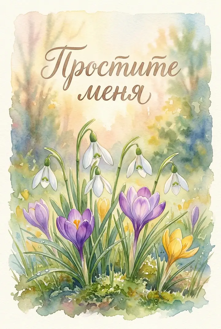 Открытки на Прощеное воскресенье