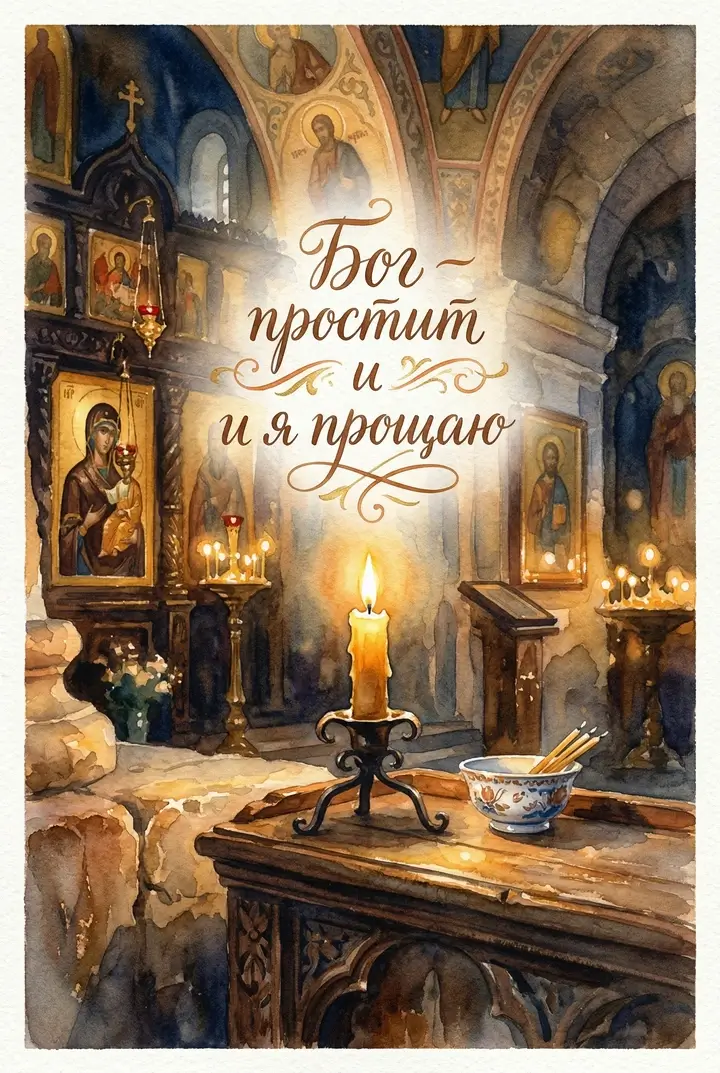 Открытки на Прощеное воскресенье