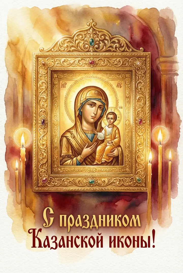 کارت‌های آیکون کازان مادر خدا