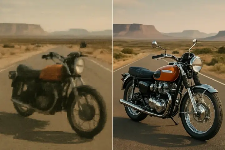 Увеличить разрешение фото