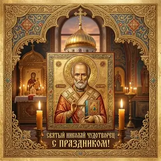 Открытка ко Дню Святого Николая
