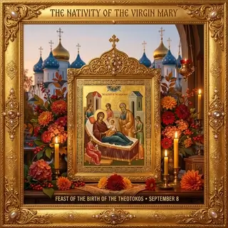 Открытка к Рождеству Пресвятой Богородицы