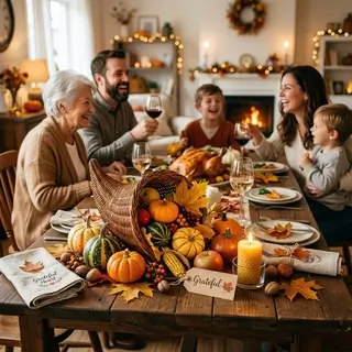 Открытка на День благодарения
