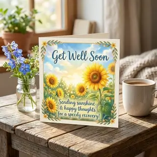 Открытка с пожеланием выздоровления