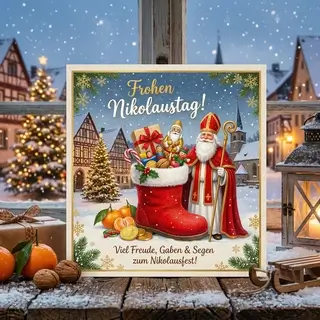 Открытка ко Дню Святого Николая