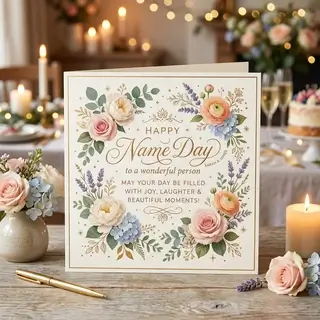 Открытка на именины