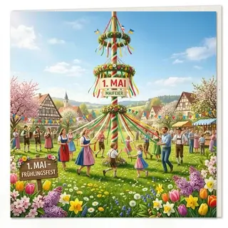 Открытка на Первомай