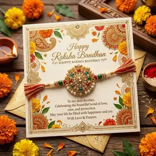 Открытка на Ракша-бандхан