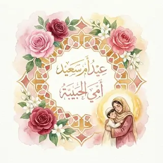 Открытка к Арабскому дню матери