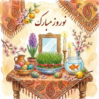 Открытка на Навруз