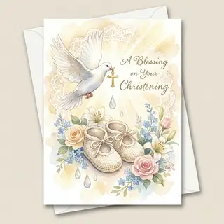 Открытка на крещение