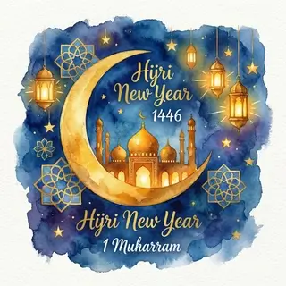 Islamo Naujųjų metų atvirukas