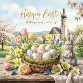 Пасхальная открытка