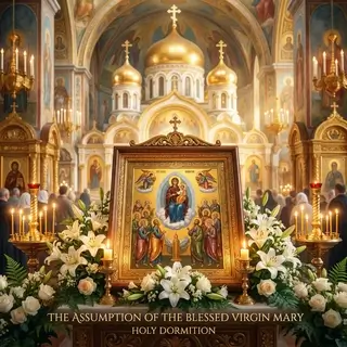 Открытка на Успение