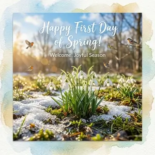 Весенняя открытка