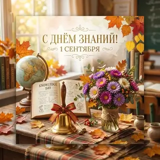 Открытка на День знаний