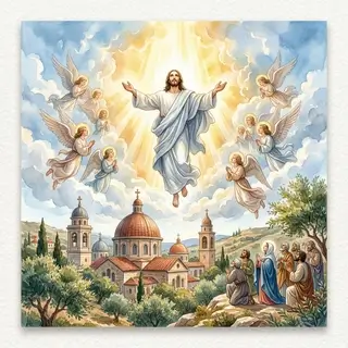 Открытка на Вознесение