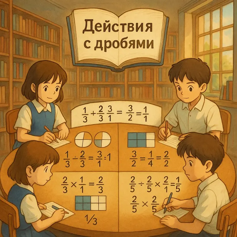 Действия с дробями