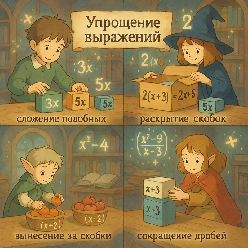 Упрощение выражений