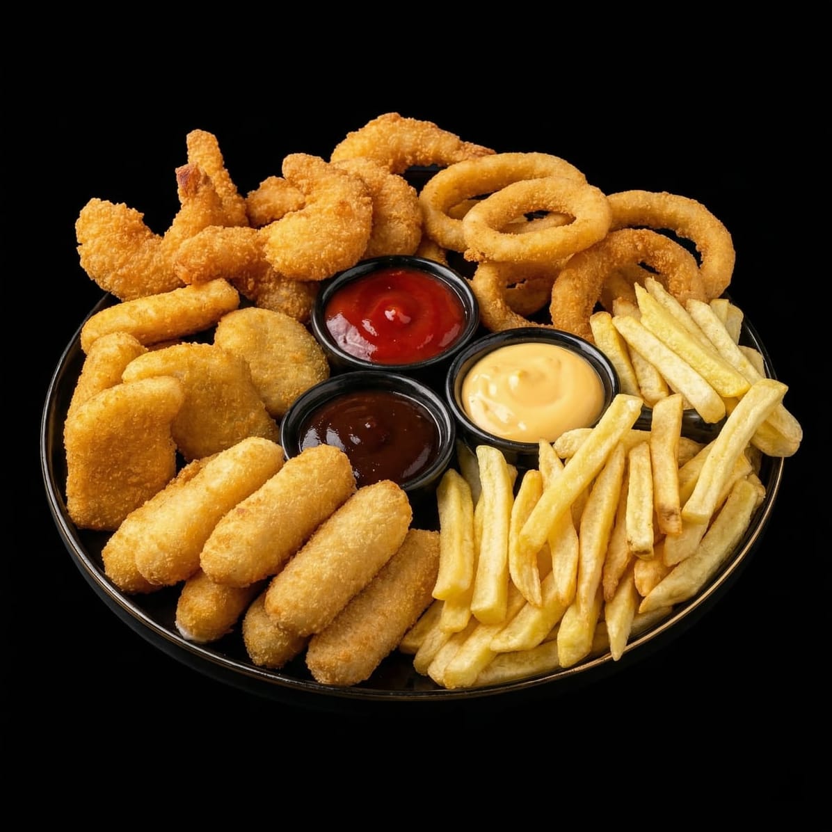 Большая тарелка с закусками