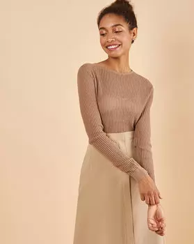 Ажурный джемпер M