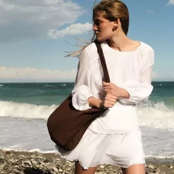 Блуза из хлопка и шелка 12 STOREEZ