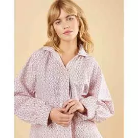 Блуза с объемными рукавами на стойке One size