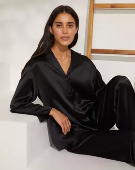 Блуза свободная из шелка