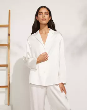 Блуза свободная из шелка