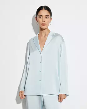 Блуза свободная с лацканами