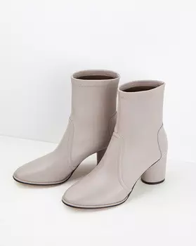 Ботильоны с круглым каблуком