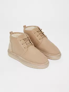 Ботинки мягкие на шнурках