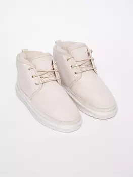 Ботинки мягкие на шнурках
