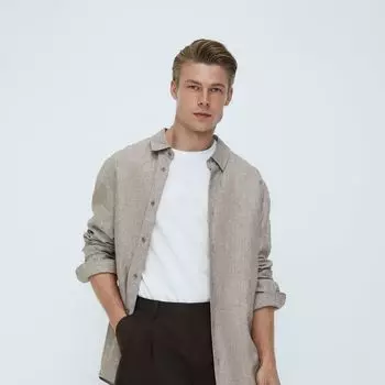 Шорты свободные со складками