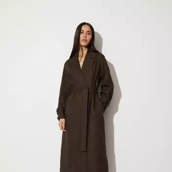 Платье-тренч льняное