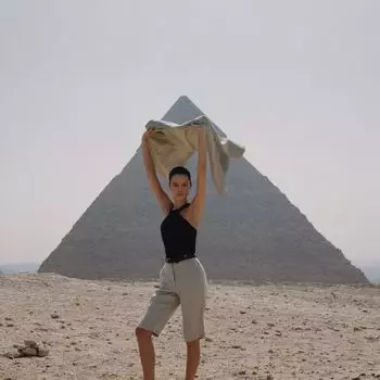 Шорты льняные зауженные