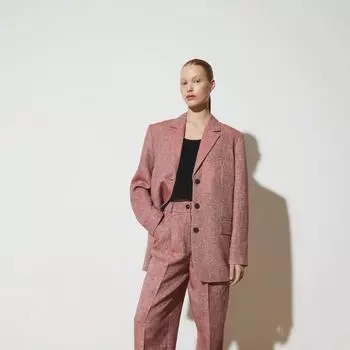 Брюки льняные в мужском стиле