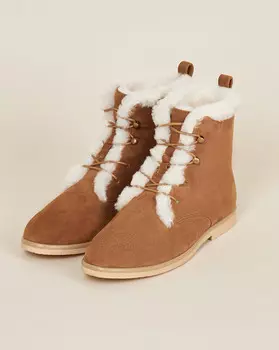 Ботинки высокие с мехом 39