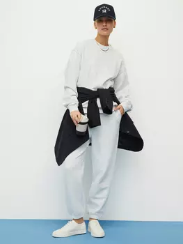 Брюки-джоггеры меланж